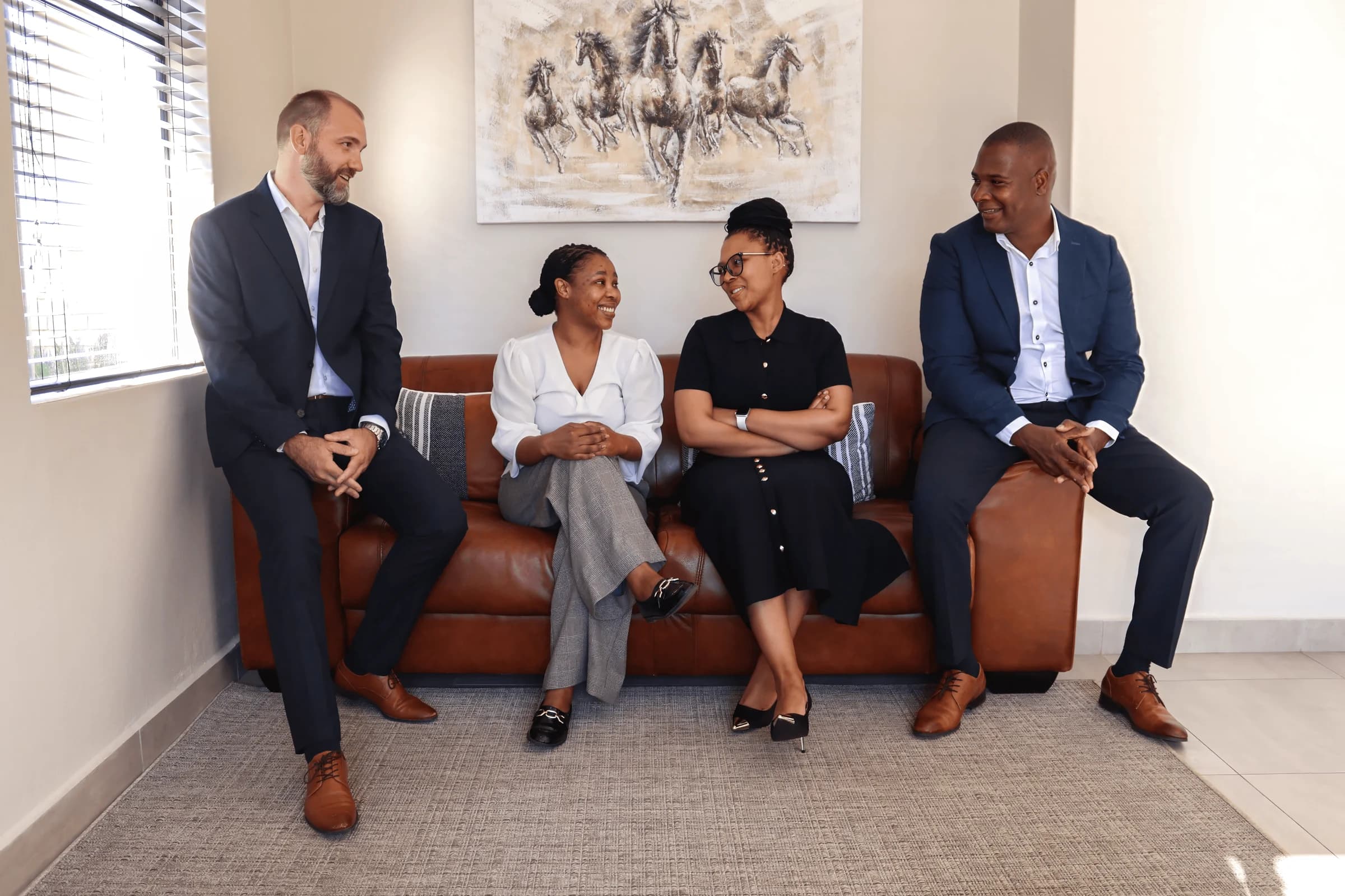 The Digital Express Technologies leadership team at the Bloemfontein office