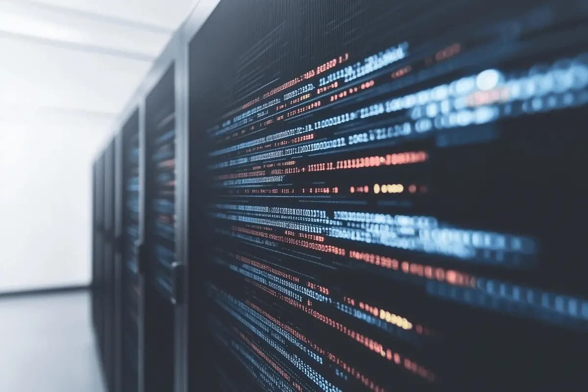 Racks in a server room